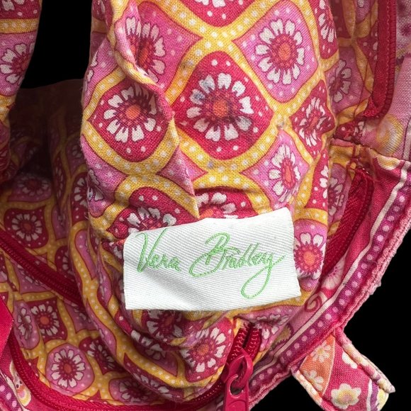 Vera Bradley Raspberry Fizz Paisley Betsy Tote Shoulder Bag Purse Pink Zip Close - Picture 15 of 15